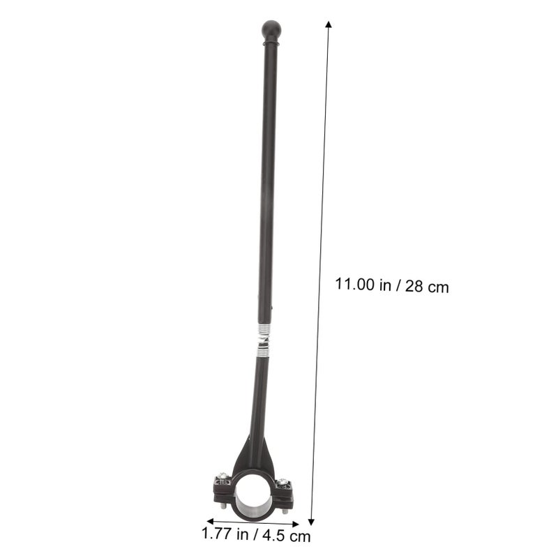 Motorcycle Handlebar Flagpole Set 2 Packs 12 Pieces Outdoor Bike Decor Display - Image 5