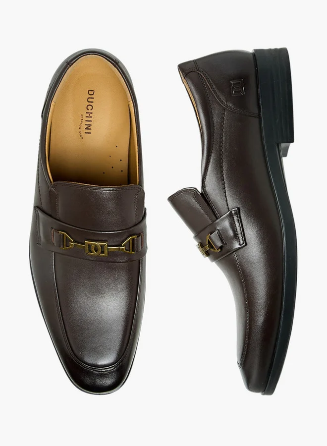 دوتشيني حذاء رجالي جلدي بلمسة معدنية