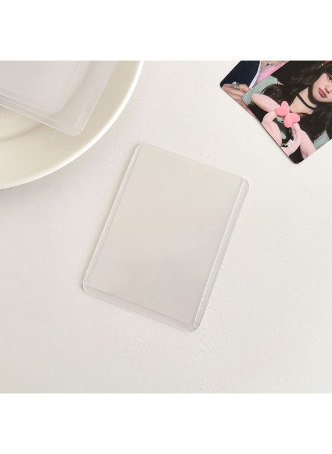 NIBEMINENT 1 - Piece Laser Flash Film Star Kpop Photo Card Holder Pendant Key Chain ID Badge Holder ID Card Holder Photo Card Protector for School ID Office ID Access Card for Women Girls - Image 1