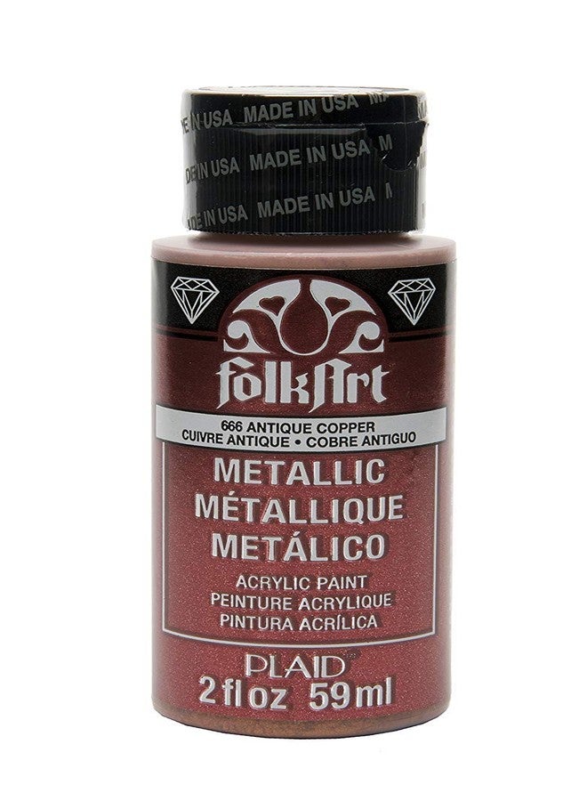 FolkArt Metallic Acrylic Paint in Assorted Colors (2 oz), 666, Antique Copper - Image 1