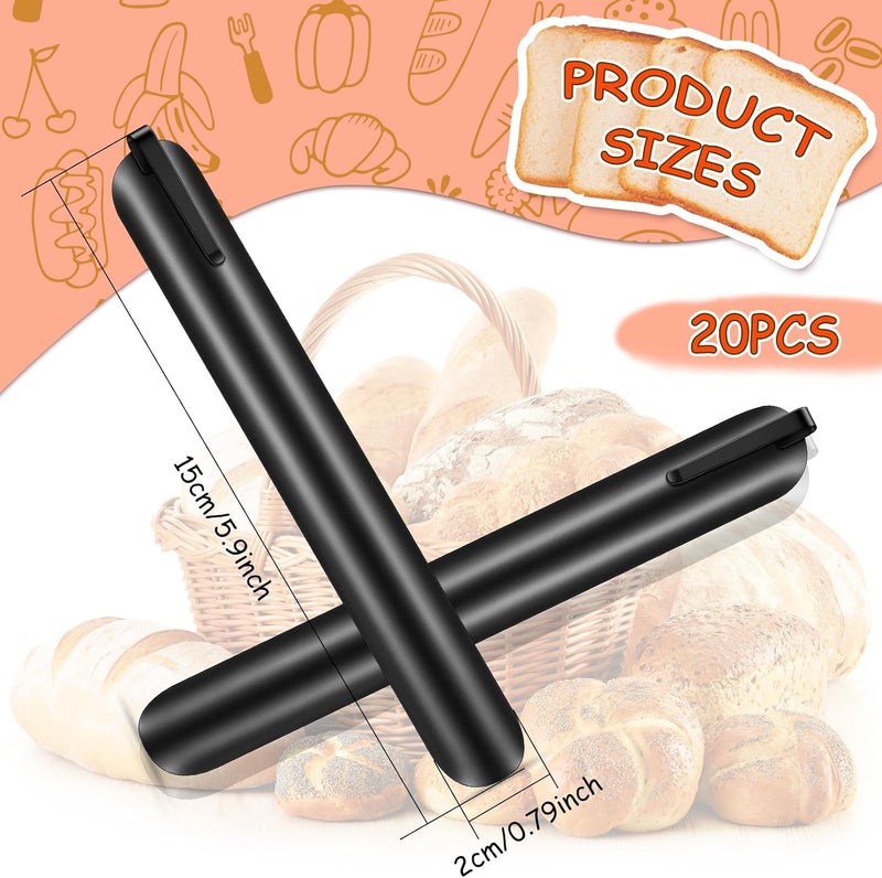 Chumia Crumbers for Servers, Table Crumb Sweepers Bread Cleaner Stainless Steel Table Crumbers for Tablecloth in Restaurants and Homes, Servers, Waiters, Waitresses Tool Accessories (Black,20) - Image 2