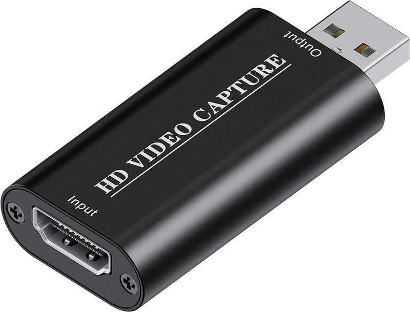 VIXLW 4K HDMI Video Capture Card, Cam Link Card, HDMI to USB 2.0 Game Audio Adapter, Record Capture Device for Streaming, Teaching, Gaming, Live Broadcasting, Video Conference - Image 1