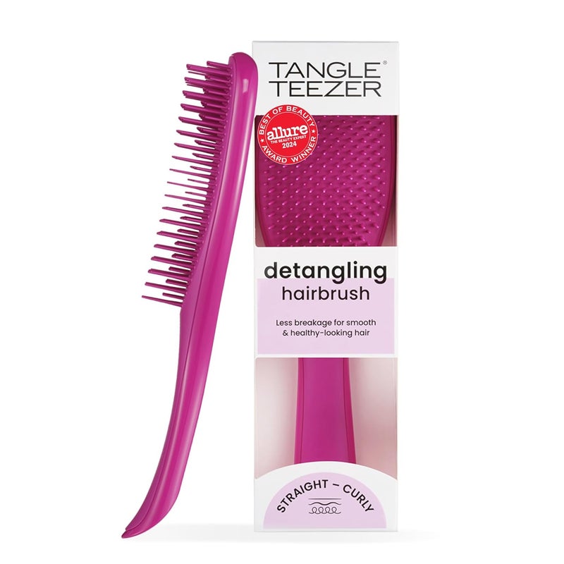 TANGLE TEEZER فرشاة فك التشابك النهائية للشعر الرطب والجاف، تقضي على العقد وتقلل من التكسر لجميع أنواع الشعر، توت كهربائي - Image 1