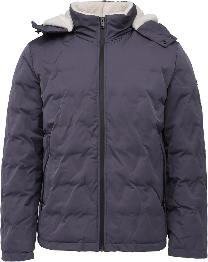 سيدرو CEDRO Puffer Jacket with Fur Lining for Men - Water and Wind Resistant