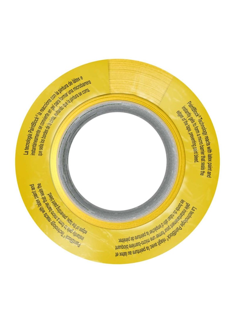 FrogTape FrogTape Delicate Surface Painter's Tape With PaintBlock, 1.41 Inch x 60 Yards, 4-Pack, Yellow (240662)  - Image 3