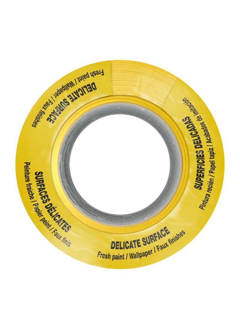 FrogTape FrogTape Delicate Surface Painter's Tape With PaintBlock, 1.41 Inch x 60 Yards, 4-Pack, Yellow (240662)  - Image 2