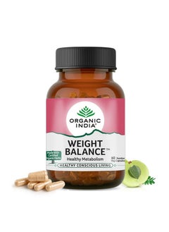 Organic India Organic India Weight Balance - Pack of 60 Capsules Bottle  - Image 1