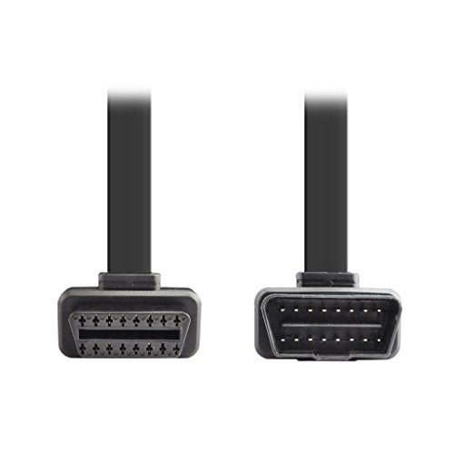 OLLGEN 3M/9.8Feet Ultra Flat Low Profile 16 Pin Male to Female OBDII OBD2 Extension Cable Car Diagnostic Extender Cord Adapter - Image 5