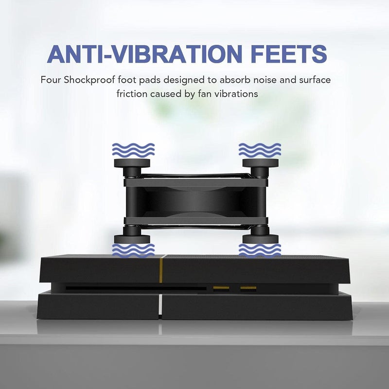 iPower Quiet Cooling Fan 120mm Dual USB Case Fan with Speed Controller for Receiver DVRPlayStationXboxComputer Cabinet Cooling 2 Pack Black - Image 5