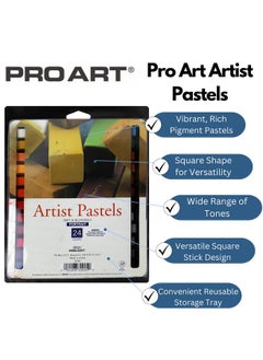 Pro Art Artist Pastel 24 Portrait Color Set Assorted Count  - Image 2