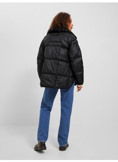 JJXX Hooded Black Women's Coat 12237579  - Image 5