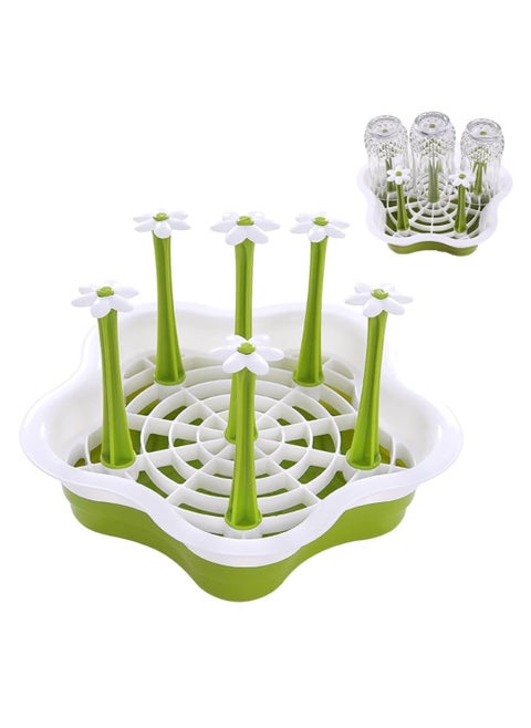 Baby Bottle Drying Rack: Vertical Bottle Dryer Rack Holder - Space Saving Standing Drying Rack for Baby Bottles and Pump Part Cleaning，Compact Size with Large Capacity