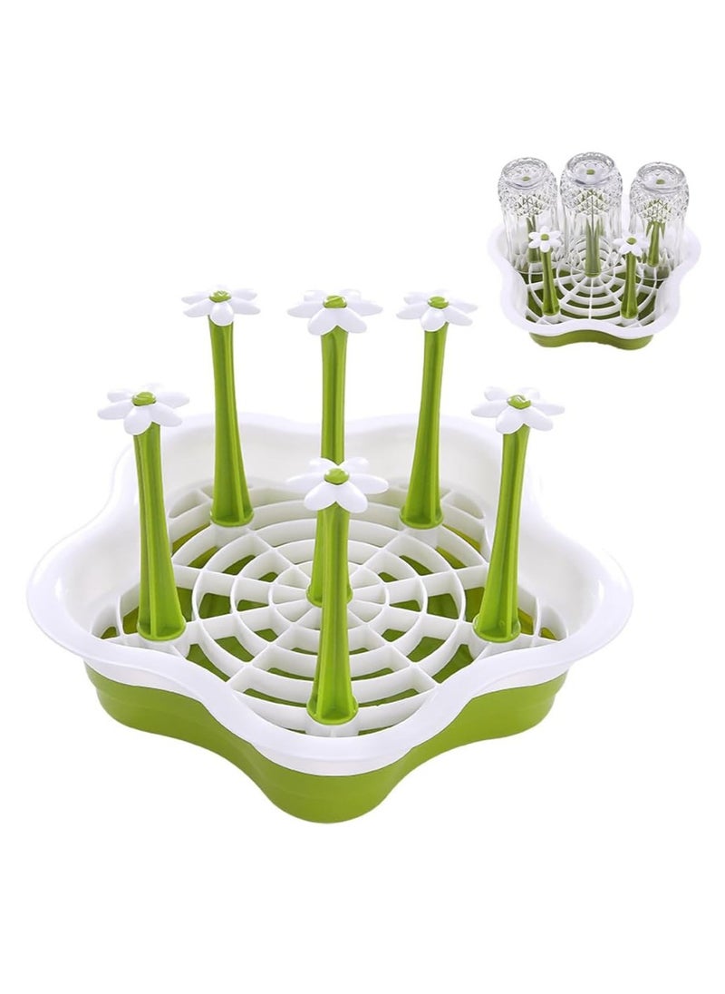 Baby Bottle Drying Rack: Vertical Bottle Dryer Rack Holder - Space Saving Standing Drying Rack for Baby Bottles and Pump Part Cleaning，Compact Size with Large Capacity