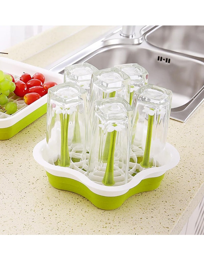 Baby Bottle Drying Rack: Vertical Bottle Dryer Rack Holder - Space Saving Standing Drying Rack for Baby Bottles and Pump Part Cleaning，Compact Size with Large Capacity