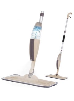 Reko Spray Mop Washable Microfiber Pads, Cleaning Mop with 350ml Refillable Water Tank, Ceramic Floor Mop for Home Kitchen  - Image 1