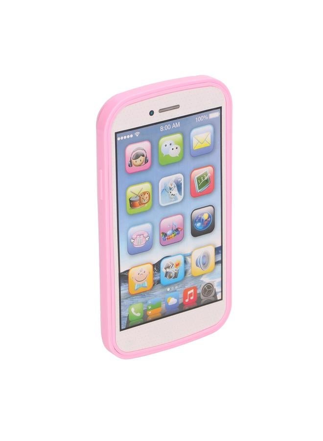 Kids English Learning Machine Touching Screen Phone Shaped Language Educational Pink - Image 4