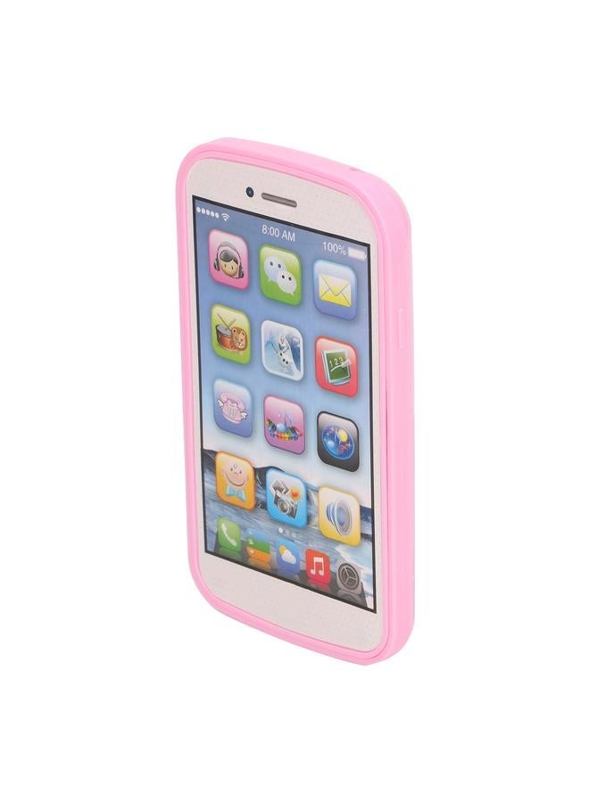 Kids English Learning Machine Touching Screen Phone Shaped Language Educational Pink - Image 5