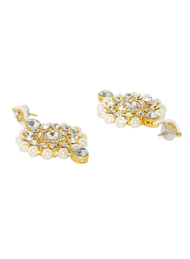 erorex Ethnic Jewelery Set For Women Golden Zpfk7637 - Image 3