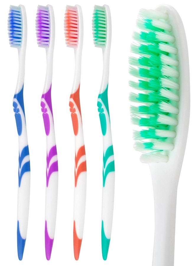 AIAG 12-Count Extra Firm and Hard Bristle Adult Toothbrush Bulk Huge Head Bristle Full Head Manual Toothbrush - Image 2