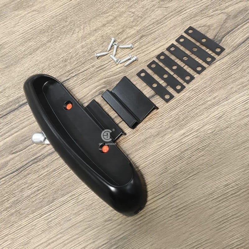 Sliding Window Handle Compatible with p.S Strip Made of High Quality Materials Black with Accessories for Easy Installation - Image 1