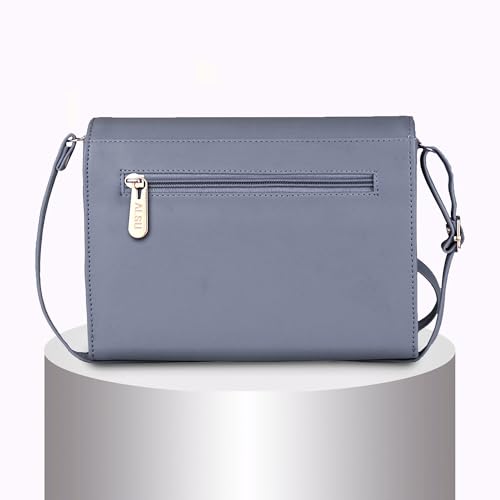 ALSU Women's trendy Sling Bag | handbag | purse | crossbody bag| deattachable straps | adjustable straps |card slots side bag| phone pocket (Light Blue) - Image 5