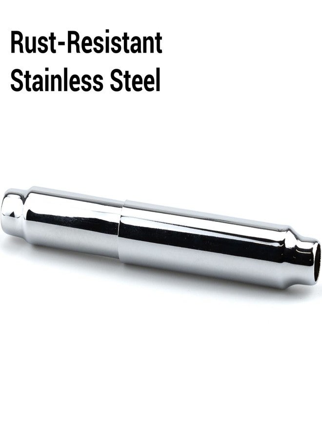 IFAMIO Toilet Paper Holder Replacement Rod Spring Loaded Toilet Paper Holder Roller Stainless Steel Replacement Toilet Paper Roller Chrome Plating - Image 5