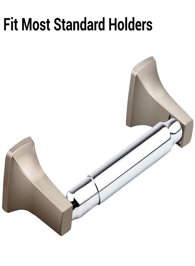 IFAMIO Toilet Paper Holder Replacement Rod Spring Loaded Toilet Paper Holder Roller Stainless Steel Replacement Toilet Paper Roller Chrome Plating - Image 4