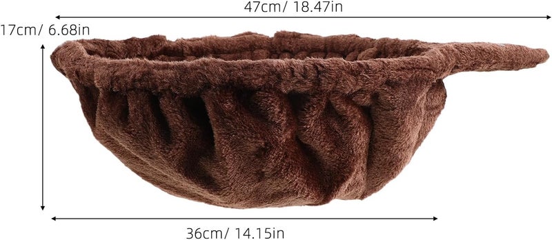 Hammock Bed for Cat Tree - Round Plush Basket Lounger Replacement for Kitten Tower - Hanging Attachment Accessories - DIY Climbing Frame Cozy Resting Space - Image 2
