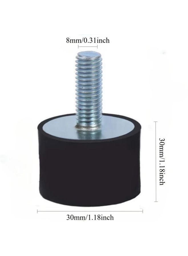 Variant1 Color 4 Pack M8 Rubber Bumper Vibration Dampers Anti Vibration Noise Block For Framing Air Conditioner Compressor HVAC Electric Generators - Image 4