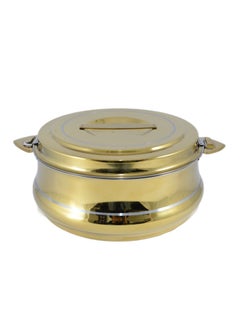 Homemaker Riyadh Hotpot 5000ml Capacity - Unique Locking Lid - High Quality Stainless Steel - Gold & Silver Line  - Image 1