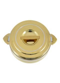 Homemaker Riyadh Hotpot 5000ml Capacity - Unique Locking Lid - High Quality Stainless Steel - Gold & Silver Line  - Image 2