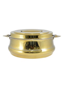 Homemaker Riyadh Hotpot 5000ml Capacity - Unique Locking Lid - High Quality Stainless Steel - Gold & Silver Line  - Image 3
