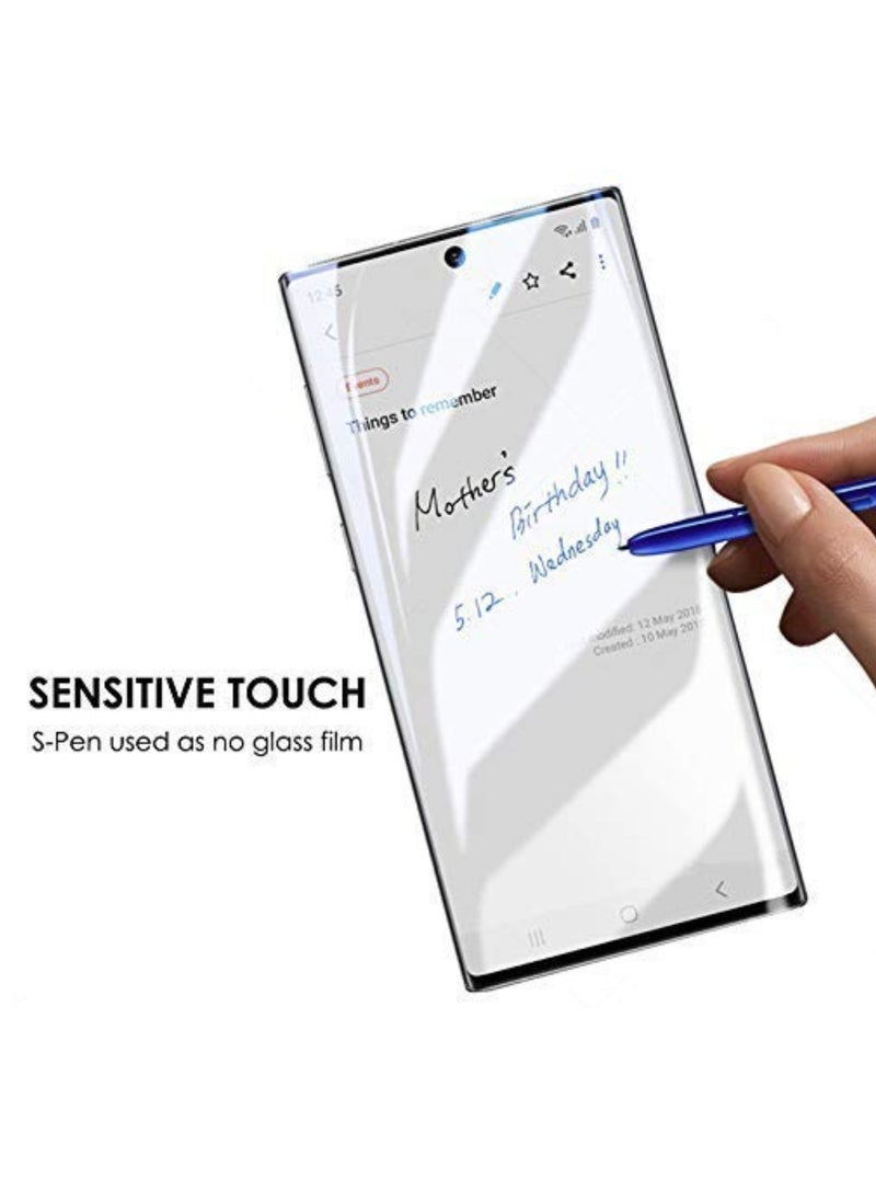 Raxoom Galaxy Note10 Plus Screen Protector,Full Coverage Tempered Glass [Anti-Scratch][High Definition][Designed for Ultrasonic Fingerprint] - Image 3