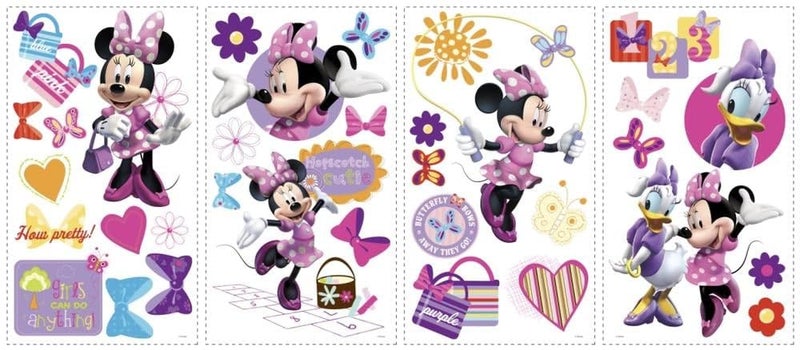 RoomMates Disney Minnie Bow-Tique Peel and Stick Wall Decals RMK1666SCS