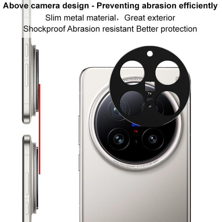 FabeKee Glass Camera Lens Protector For vivo X200 Pro [9H Hardness] [6D Lens Protector ] [Easy Installation] Black - Image 2