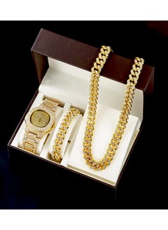 Generic Watch Jewelry Gift Set – Men’s & Women’s Watch, Necklace & Bracelet – Valentine’s Day, Birthday, Anniversary Present  - Image 1