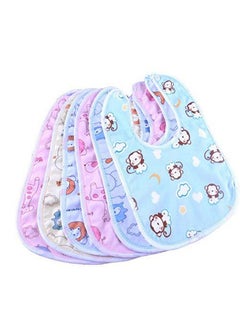 BabyGo Waterproof Spill Resistant Bibs, Baby Apron With Bib, Baby Bibs For 6 To 12 Months, Fastdry Bibs, Soft Cotton Bib (Set Of 6)  - Image 2