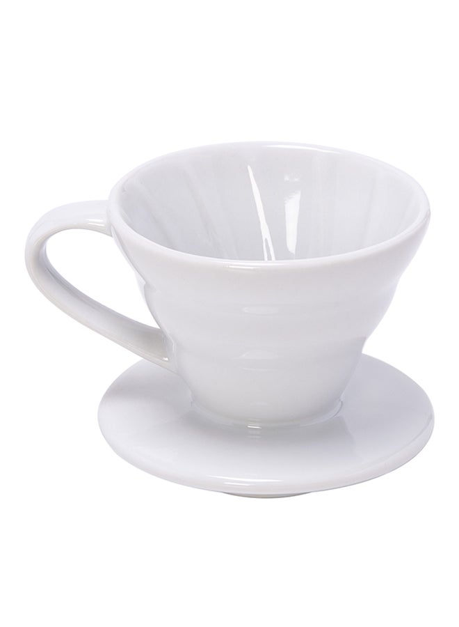 ماكينة صنع قهوة بالتقطير من السيراميك أبيض - Image 1