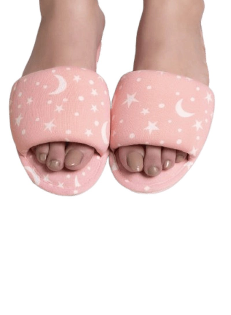 women pink cotton slippers 40/41