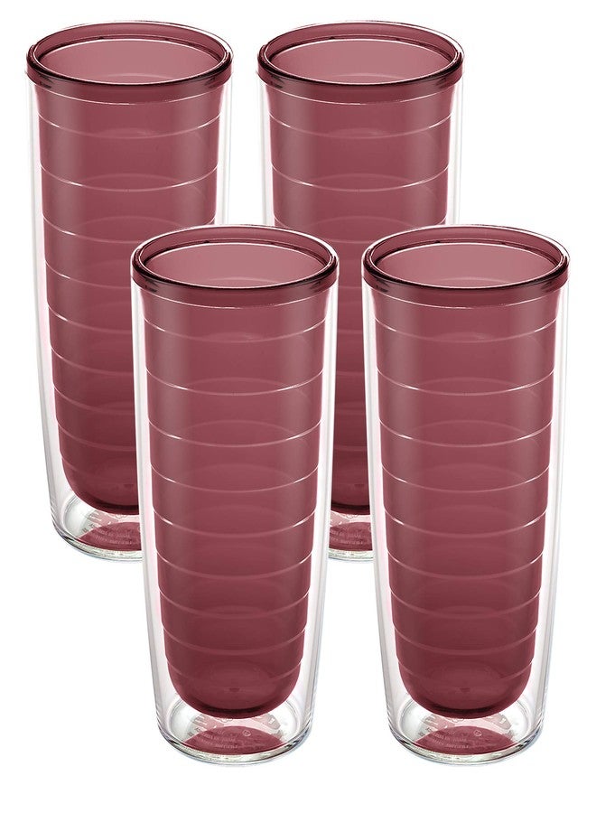 Tervis Clear & Colorful Tabletop Made in USA Double Walled Insulated Tumbler Travel Cup Keeps Drinks Cold & Hot, 16oz - 4pk, Elderberry Wild - Image 2