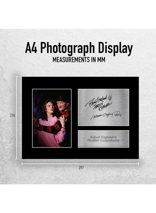 HWC Trading HWC Trading A4 Robert Englund & Heather Langenkamp Nightmare on Elm Street Gifts Printed Signed Autograph Picture for Movie Memorabilia Fans  - Image 2
