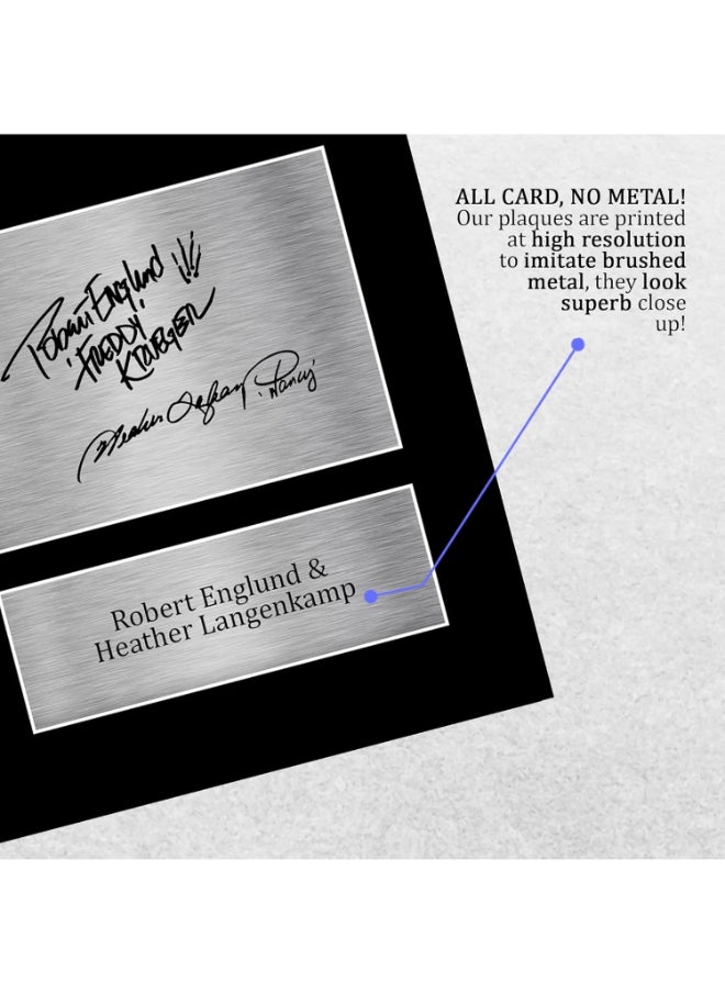 HWC Trading HWC Trading A4 Robert Englund & Heather Langenkamp Nightmare on Elm Street Gifts Printed Signed Autograph Picture for Movie Memorabilia Fans  - Image 5