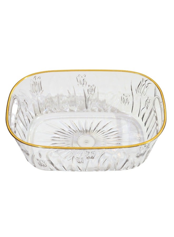 Multi-purpose Rectangle Acrylic Storage Box for Kitchen, Desktop or Bathroom, Basket Organizer 30*17*10cm