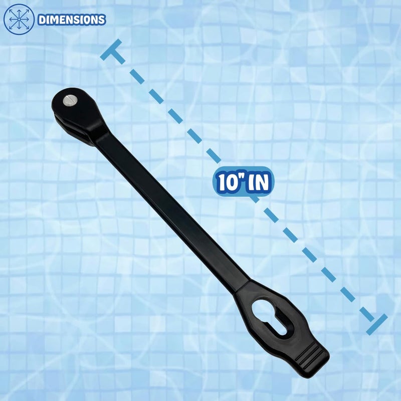 Poolzilla 10" Rubber Bungee Strap Tie 10 Pack for Anchor Hookless with Saw Bolt - Image 2