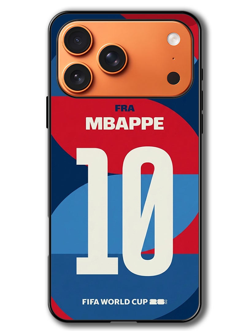 Theodor Case Compatible with Apple iPhone 17 Pro 6.3 Inch Protection Shockproof Bumper Cover Mbappe 10 - Image 1
