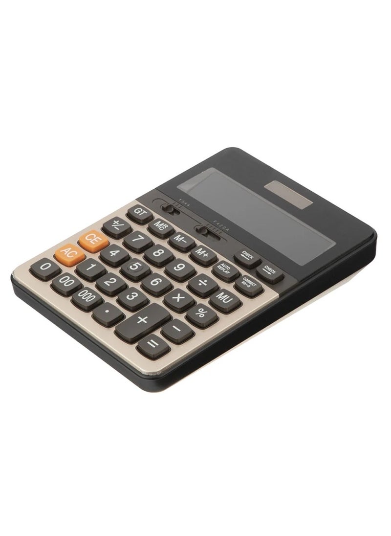 Generic - superior calculator, for solving easy and complex mathematical operations CT-2B, check and correct , dual power, equipped with a large LCD screen for offices, accountants, and personal use at home or school - Image 1