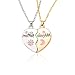 Sisadodo Mother Daughter Necklace Gifts for 2 Mom Daughter Christmas Birthday Gifts for Women Matching Heart Necklaces Set for Mother Daughter Long Distance Relationship Gifts for Women Sun Moon Necklaces - Image 2