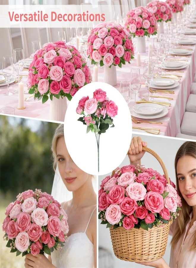 DORMIYA 12 Bundles Peonies Artificial Flowers, Fake Peony Bouquets, Faux Flower Arrangements for Table Centerpiece, Realistic Floral Bouquets for Weddings, Parties, Home - Image 5