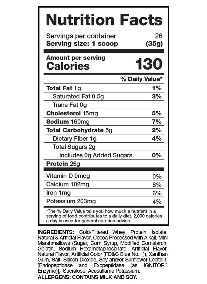 Evogen Nutrition - Isoject Ultra Pure Whey Isolate protein Smores 910g - Image 1