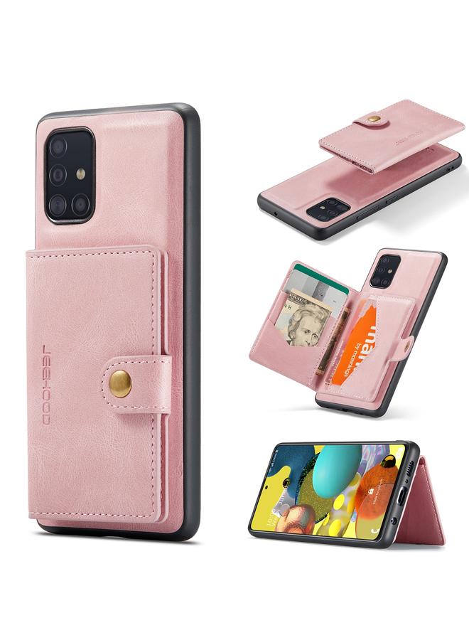 The Bros Case For Samsung Galaxy A51 5G Retro Magnetic Detachable Protective Case with Wallet & Card Slot & Holder